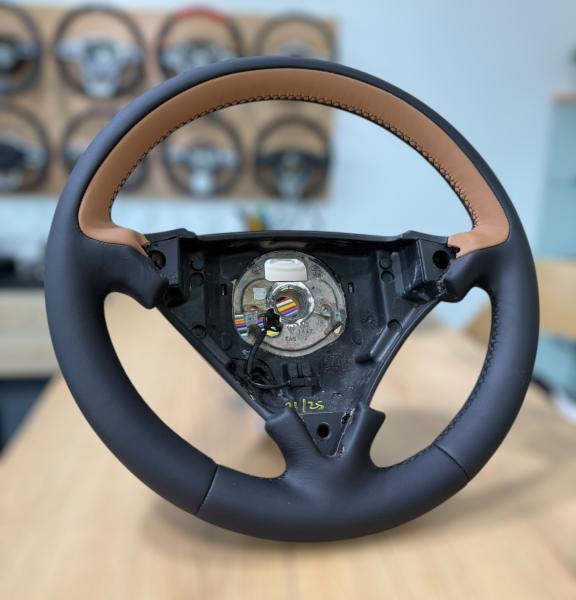 Porsche Cayenne Lenkrad neu beziehen Porsche Cayenne Lenkrad neu beziehen